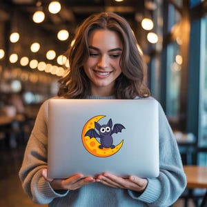 Bat-Moon SVG and PNG, Spooky Halloween Bats, Spooky Bats, Fall, Autumn, Harvest, Thanksgiving SVG, Instant Digital Download, Cricut Clipart