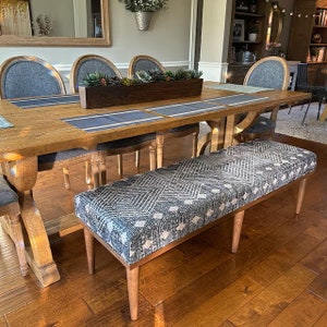 Upholstered Dining Bench Etsy
