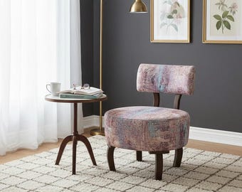 Low Barrel Chair, Lounge Chair, Upholstered Chair, Corner Chair, Cocktail Chair, Luxury Chair, Lobby Chair, Cozy Vanity Chair, DCP 397