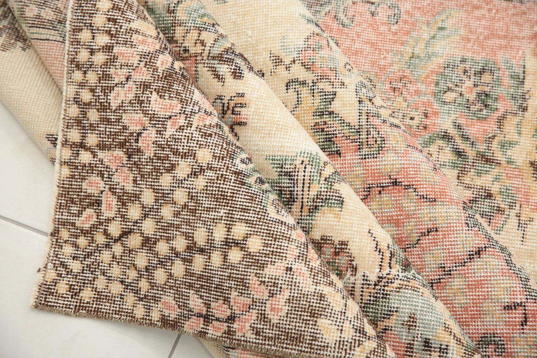 Low Pile Area Rug, Pastoral Rug, Aesthetic Rug, Farmhouse Rug, Rugs for ...