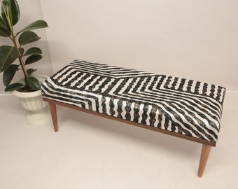 Handmade bench, Ottoman bench, Dressing bench, Diningroom coffee bench, Lobby bench, Upholstered bench, Bench for hallway, Striped bench
