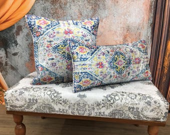 Lumbar pillow cover, Cool pillow, Boho decor pillow, Couch pillow, Pouf pillow, Body pillow, Accent pillow, Ethnic pillow cover, DCP 4222