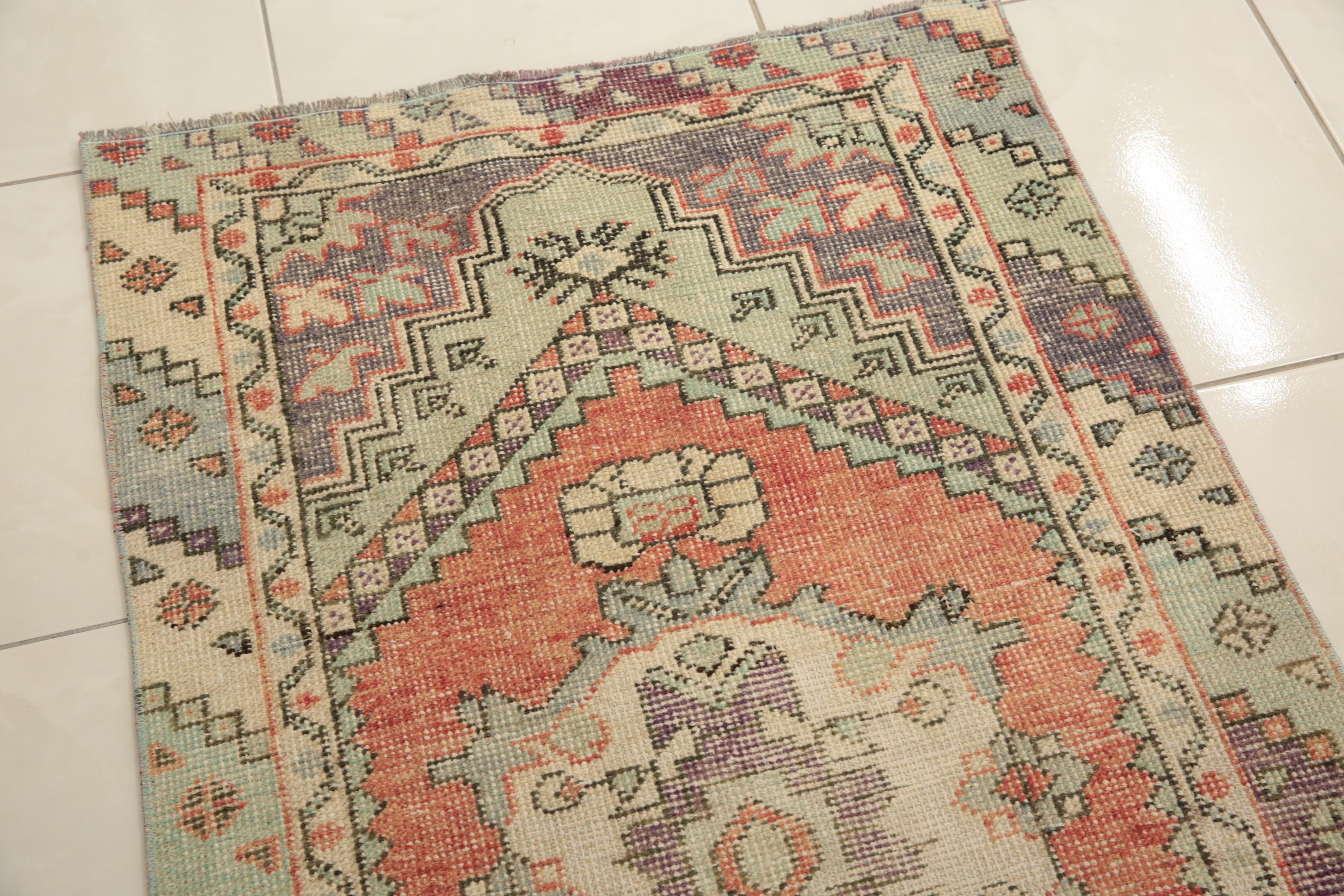 Pastel Color Rug, Organic Wool Rug, Entryway Rug, Aisle Runner Rug ...
