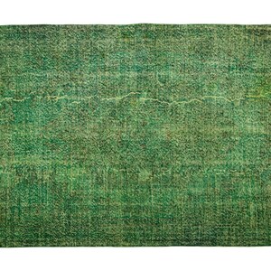 primitive rug, green handmade rug, floral rug, overdyed rug, dining table rug, turkish vintage rug, 5.4 x 8.7 ft, bohemian rug,