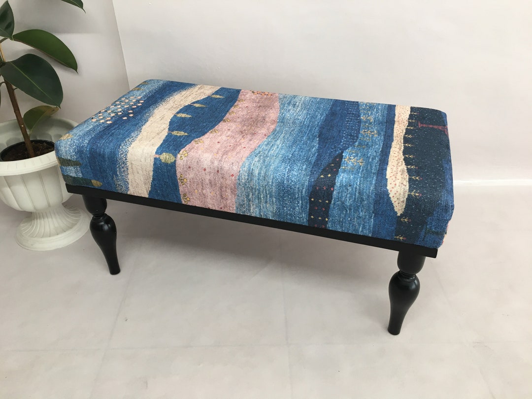 Vanity Bench, Boho Decor Bench, Bedroom Bench, Sitting Bench, Cozy ...