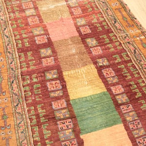 genuine area rug, traditional rug, soft textured rug, turkish vintage rug, nook rug, 4.4x6.6 ft, fireplace rug, hanging rug, DC 6645