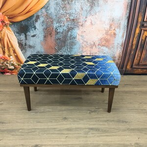 Bench for entry, Ottoman bench, Piano bench, Upholstered bench, Desk bench, Retro bench, Dining bench, Footstool bench, Handmade furniture