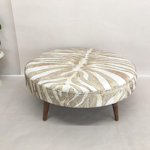 Coffee table, Wood work table, Durable table, Upholstered ottoman, Zebra bench, Retro table, Bohemian bench, Nesting table, DCY 490 image 2
