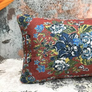 Lumbar cushion, Floral pillow cover, Chair cushion, Aesthetic pillow, Sofa pillow, Vernal pillowcase, Boho pillow, Retro pillow, DCP 5248
