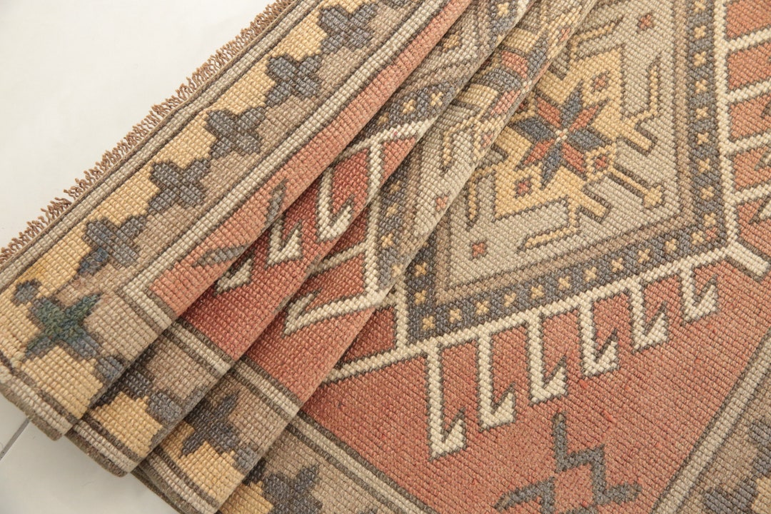 Traditional Rug Low Pile Wool Rug Frontdoor Rug Handmade Etsy