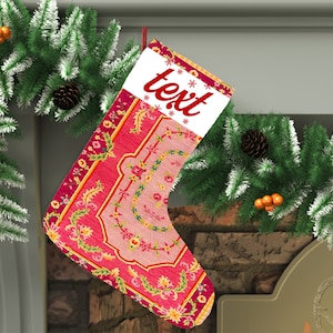 mit der Familie, Weihnachtsstrumpf, Partysocken, schöne Strümpfe, Chenille gewebt, Kaminsocken, Weihnachtsstrumpf, kundenspezifische Weihnachtsstrumpf, DC 5262