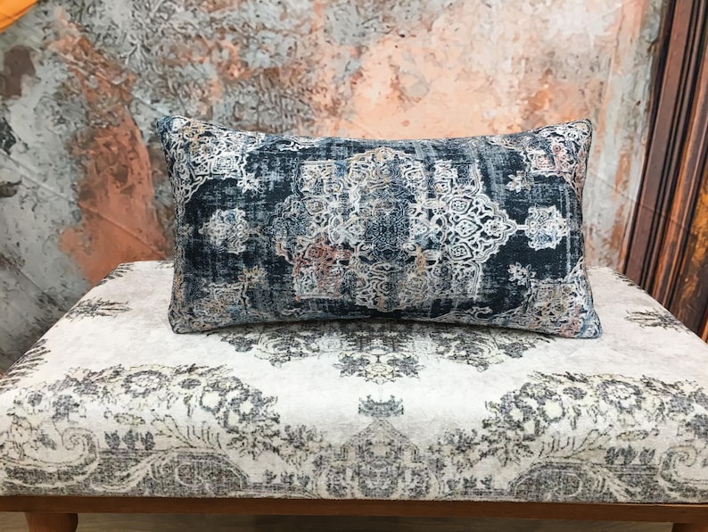 Home decor pillow, Aesthetic pillow, Damask pillow, Oriental pillow, Retro pillow cover, Floor pillow, Throw pillow, Couch pillow, DCP 4680