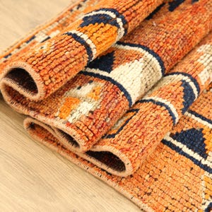 schattig tapijt, geometrisch designtapijt, nomadisch tapijt, abstract designtapijt, herki runner tapijt, antiek tapijt, traptapijt, 2,9 x 11,9 ft, DC 6441 afbeelding 6