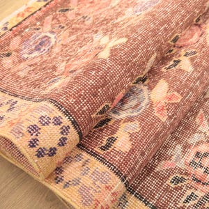 gorgeous oushak rug, wedding guest rug, ottoman rug, oriental area rug, turkish vintage rug, 4.4x7.3 ft, handmade rug, genuine rug, DC 6877