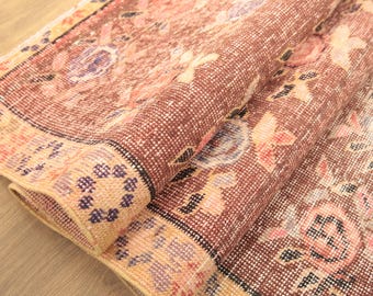gorgeous oushak rug, wedding guest rug, ottoman rug, oriental area rug, turkish vintage rug, 4.4x7.3 ft, handmade rug, genuine rug, DC 6877