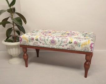 Entry Bench, Kilim Stool, Ottoman Coffee Table, Entryway Bench, Upholstered Bench, Dining Bench, Boho Bench, Mudroom Bench, Piano Bench