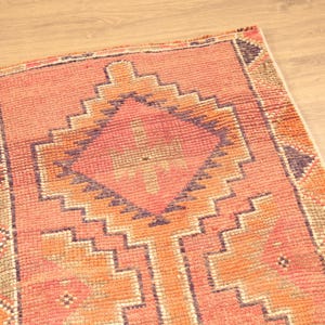 long rug, area runner rug, neutral rug, herki runner rug, wool rug, collector rug, nomadic rug, sustainable rug, 2.8 x 9.5 ft, DC 6444 image 3