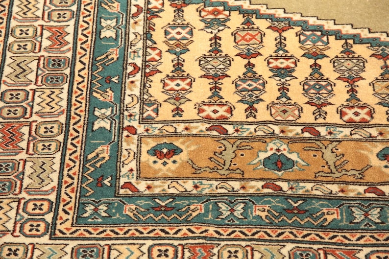 handmade wool rug, sage green rug, aesthetic rug, vintage rug, hipster rug, sustainable area rug, large turkish rug, 8.1x11.5 ft, DC 6563