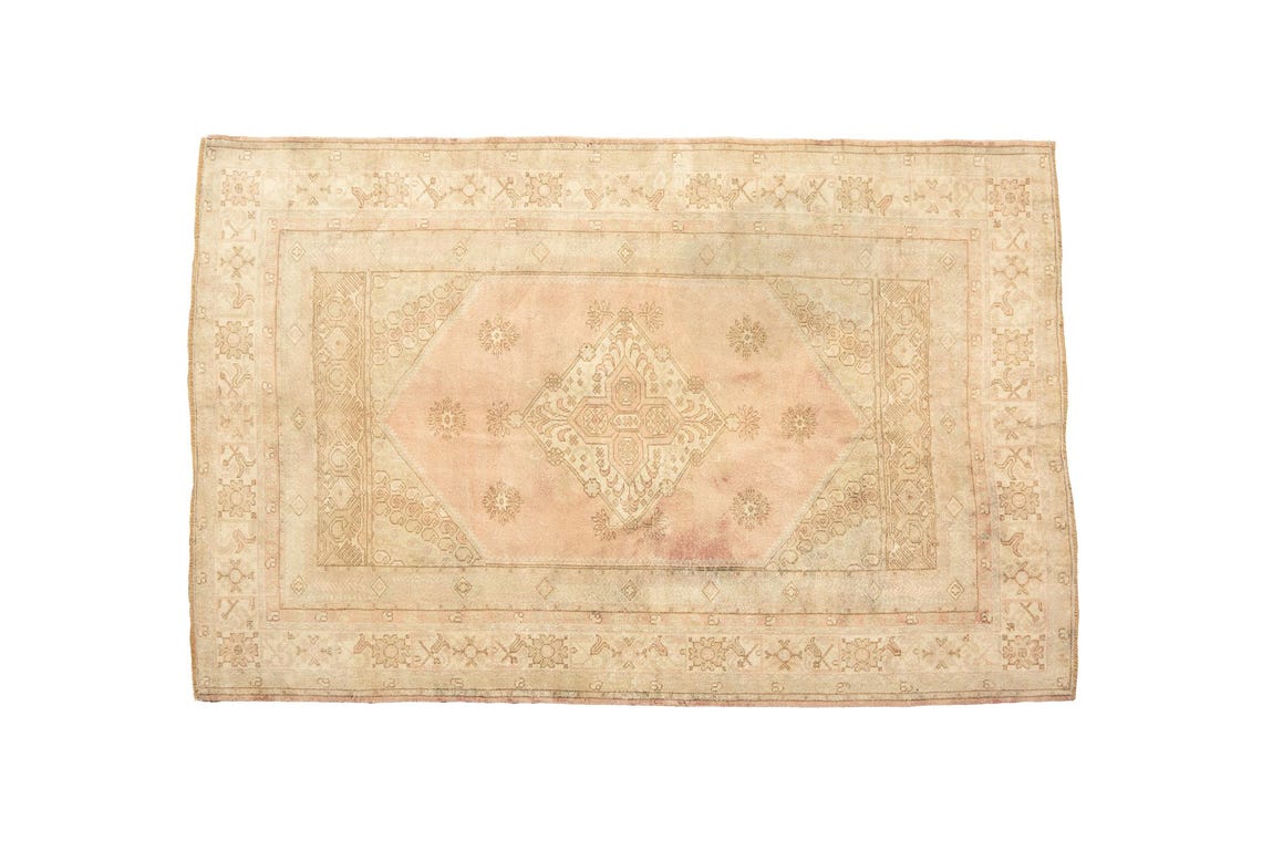 Hand Knotted Rug, Blush Pink Rug, Gallery Rug, Soft Turkish Rug, Under