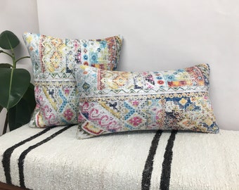 Boho decor pillow, Body pillow, Maximalist pillow, Pretty pillow, Hand made pillow, Lumber pillow, Retro pillowcase, Sofa pillow, DCP 4217