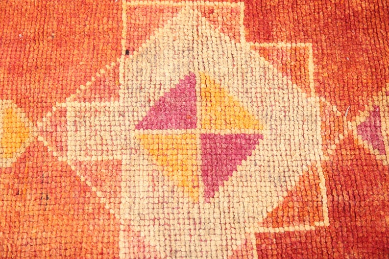 handmade vintage rug, oushak wool rug, bohemian rug, kitchen rug, stair mat, 2.9 x 11.6 ft, soft herki rug, boho decor rug, DC 122