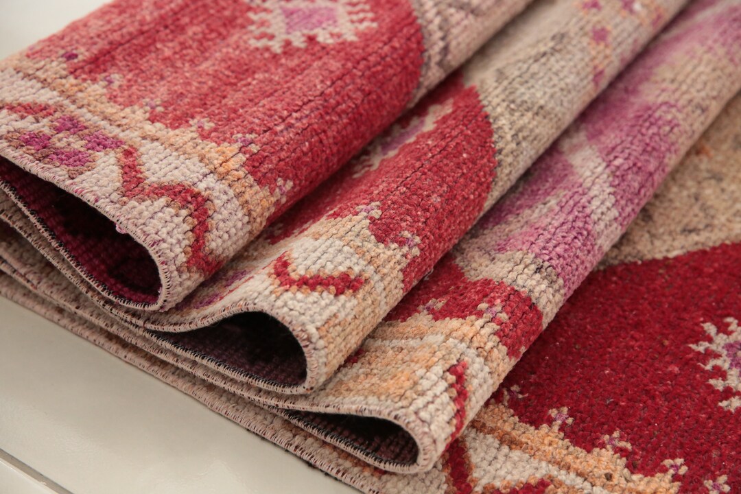 Bohemian Wool Rug, Antique Rug, Retro Rug, Rugs for Kitchen, Stair