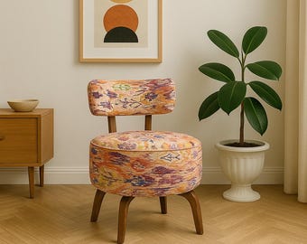 Armlehnen Stuhl, Esstisch Stuhl, Boho Stuhl, Funky Stuhl, Cocktail Stuhl, Lounge Stuhl, Bauerntisch Stuhl