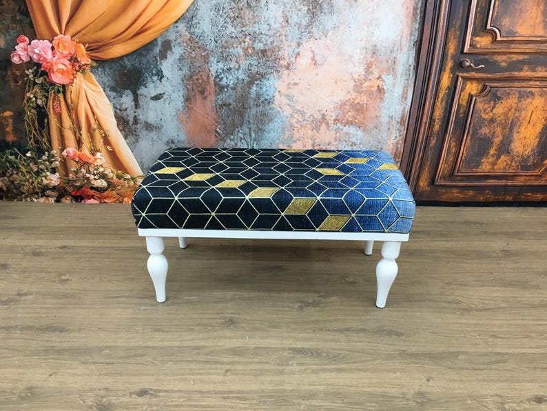 Bench for entry, Ottoman bench, Piano bench, Upholstered bench, Desk bench, Retro bench, Dining bench, Footstool bench, Handmade furniture