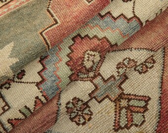 トルコ製ウシャクラグ、軽量、レトロラグ、アンティークラグ、玄関