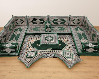 Majlis seating set, Sectional sofa set, Floor seating sofa, Kilim seating, Arabic floor sofa, Modular seating, Ottoman floor seating