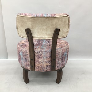 Low Barrel Chair, Lounge Chair, Upholstered Chair, Corner Chair, Cocktail Chair, Luxury Chair, Lobby Chair, Cozy Vanity Chair, DCP 397