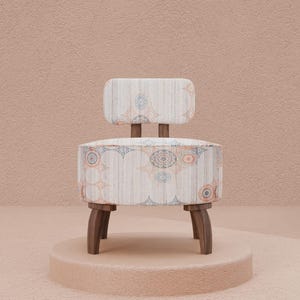 Upholstered armchair, Bedroom chair, Modern accent chair, Boho chair, Decorative chair, Stylish chair, Textured chair, Round chair,DCP 5404