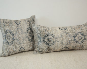 Oriental pillow, Boho decor pillow, Lumbar pillow, Soft pillow cover, Fireside pillow, Euro sham cover, Eco friendly washable pillow, DCP 08