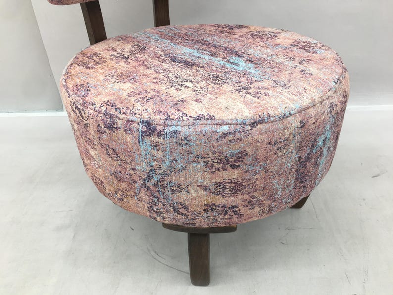 Low Barrel Chair, Lounge Chair, Upholstered Chair, Corner Chair, Cocktail Chair, Luxury Chair, Lobby Chair, Cozy Vanity Chair, DCP 397