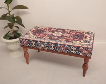 oriental bench, ottoman bench, living room bench, footstool bench, entry bench, shoe bench, bedroom bench, vanity bench, piano bench