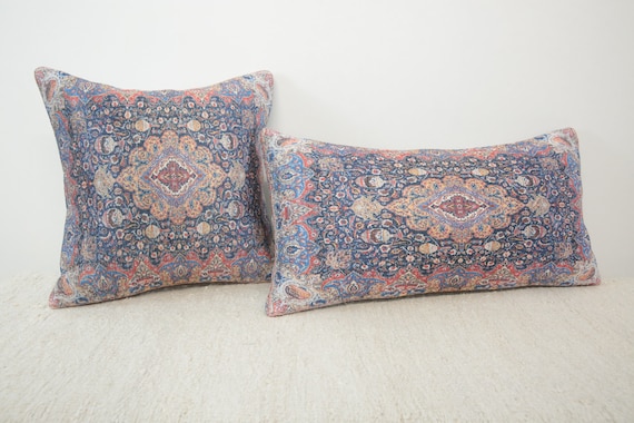 Floral pillow, Couch cushion, Throw pillow cover, Pastoral pillow, Coastal pillow, Gift pillow cover, Textured pillow, Boho pillow, DCP 597