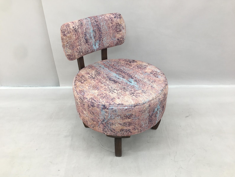 Low Barrel Chair, Lounge Chair, Upholstered Chair, Corner Chair, Cocktail Chair, Luxury Chair, Lobby Chair, Cozy Vanity Chair, DCP 397