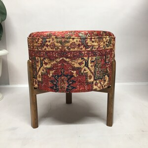 Round stool, Bean bag ottoman, Footrest stool, Sofa stool, Padded stool, Comfortable stool, Wood work bench, Upholstered bench, Low stool