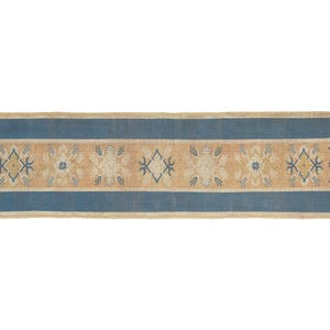 antique oushak rug, multicolor rug, stairway rug, turkish wool rug, corridor rug, bordered rug, vintage rug, foyer rug, 2.7x10 ft, DC 5758