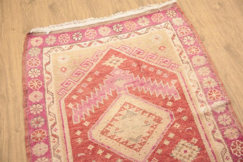 shaggy runner rug, fringed rug, living room runner, herki runner rug, ethnic rug, primitive rug, hand knotted rug, 2.8 x 10.6 ft, DC 6471