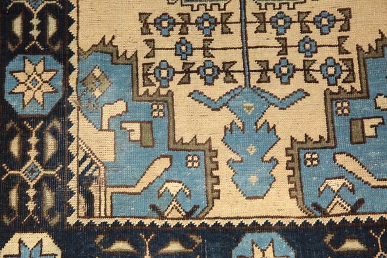 Pastel Color Rug, Authentic Rug, Ethnic Rug, Oriental Oushak Rug