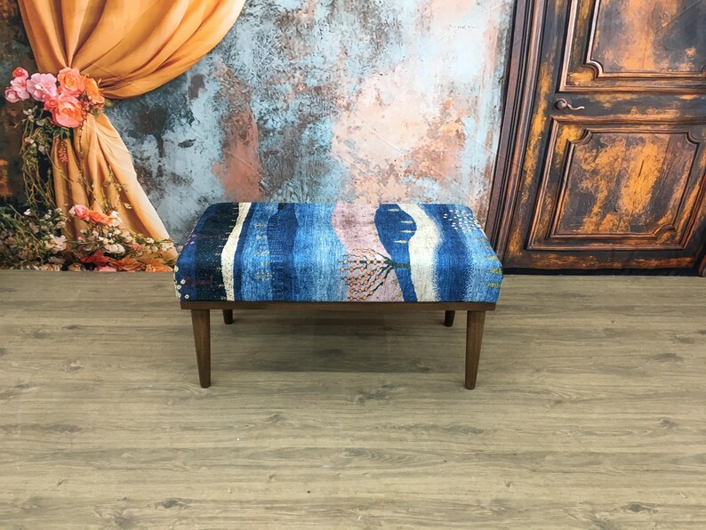 Vanity bench, Boho decor bench, Bedroom bench, Sitting bench, Cozy bench, Foyer bench, Yoga bench, Upholstered bench, Dining table bench