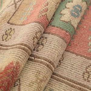earth tone rug, turkish handmade rug, hanging rug, doorstep rug, vintage rug, rugs for kitchen, 2.7x3.9 ft, vanity rug, soft rug, DC 5762 image 10
