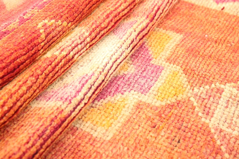 handmade vintage rug, oushak wool rug, bohemian rug, kitchen rug, stair mat, 2.9 x 11.6 ft, soft herki rug, boho decor rug, DC 122