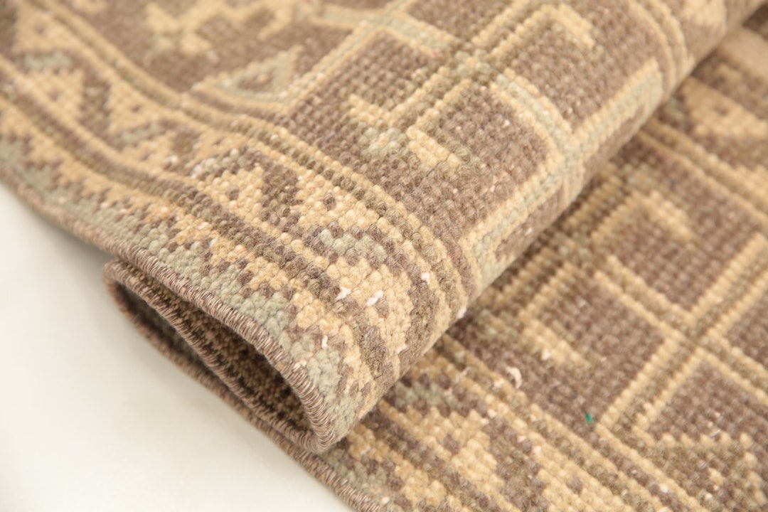 Antique Oushak Rug, Farmhouse Rug, Jute Wool Rug, Handknotted Rug ...