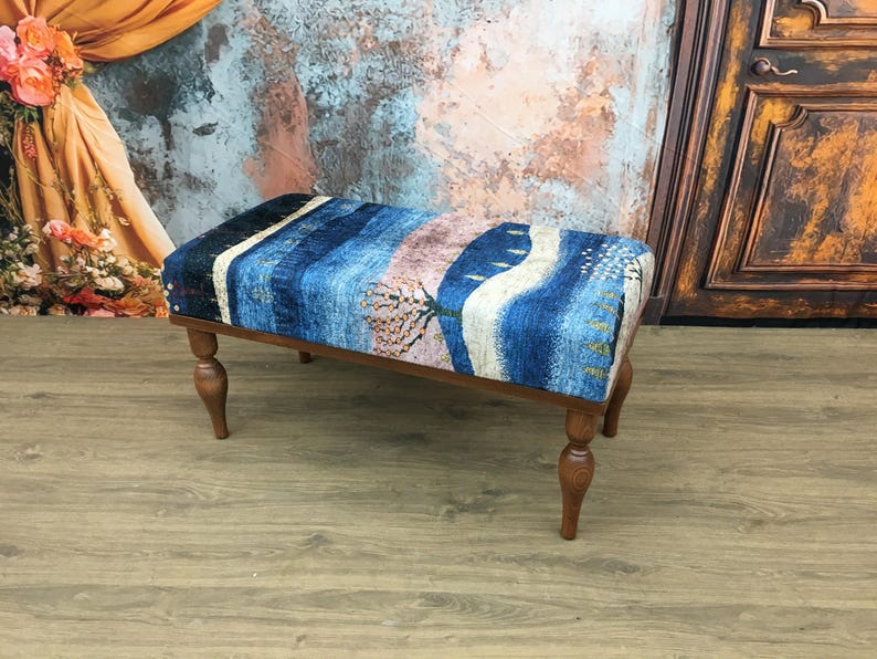 Vanity bench, Boho decor bench, Bedroom bench, Sitting bench, Cozy bench, Foyer bench, Yoga bench, Upholstered bench, Dining table bench