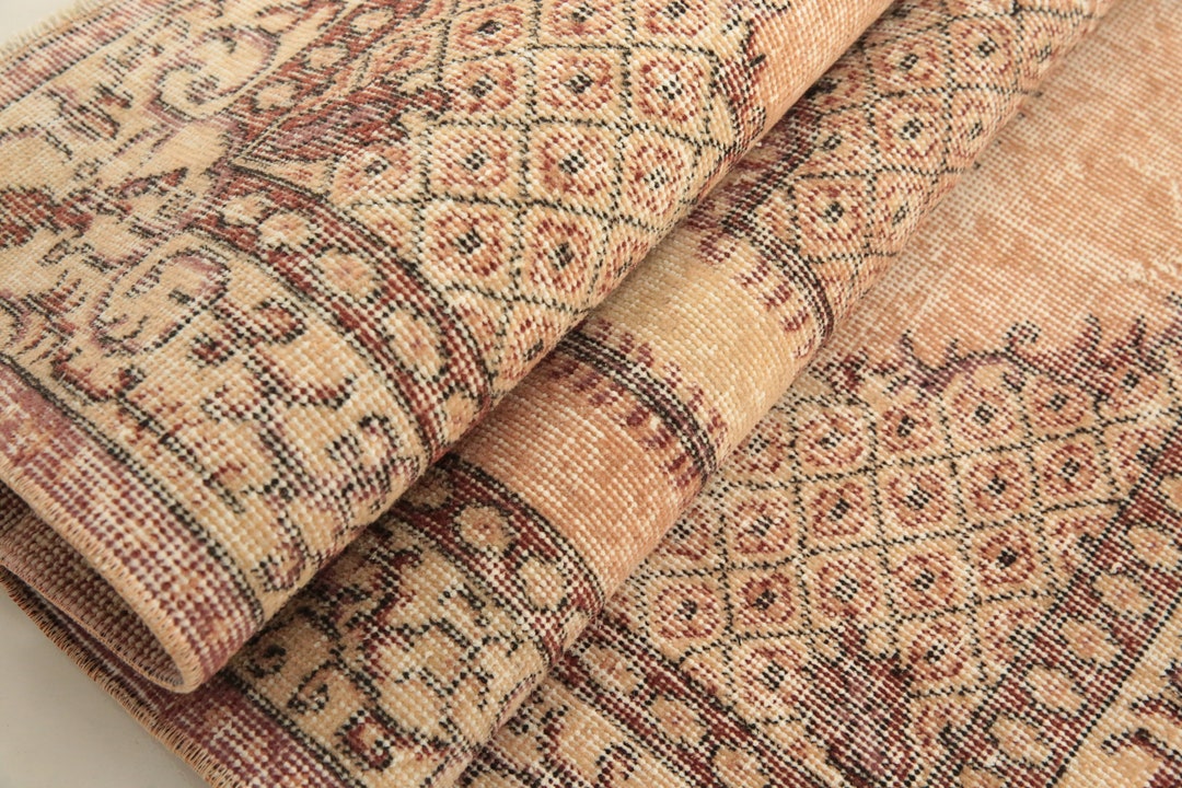 Used Rugs Orange Handmade Rug, Figurative Rug, Rugs for Bedroom, Accent Rug ...