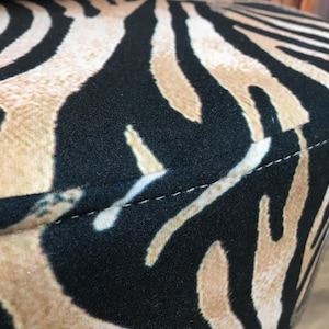 Zebra design armchair, Furniture chair, Gothic chair, Small space decor, Rustic armchair, Elegant lounge chair, Boho chic chair, DCP 491
