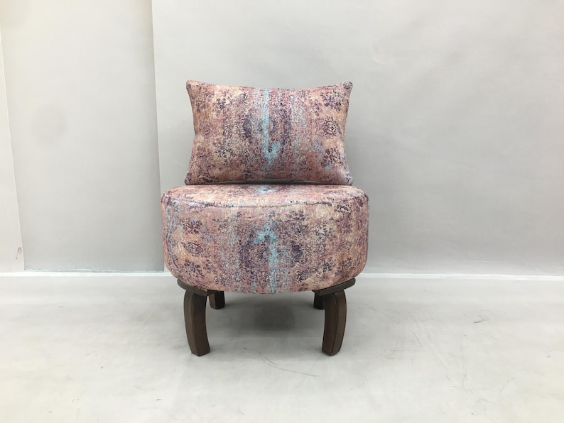 Low Barrel Chair, Lounge Chair, Upholstered Chair, Corner Chair, Cocktail Chair, Luxury Chair, Lobby Chair, Cozy Vanity Chair, DCP 397
