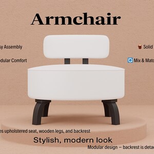 Upholstred chair, Accent chair, Livingroom armchair, Bedroom chair, Decorative chair, Modern chair, Stylish chair, Textured chair, DCP 4820